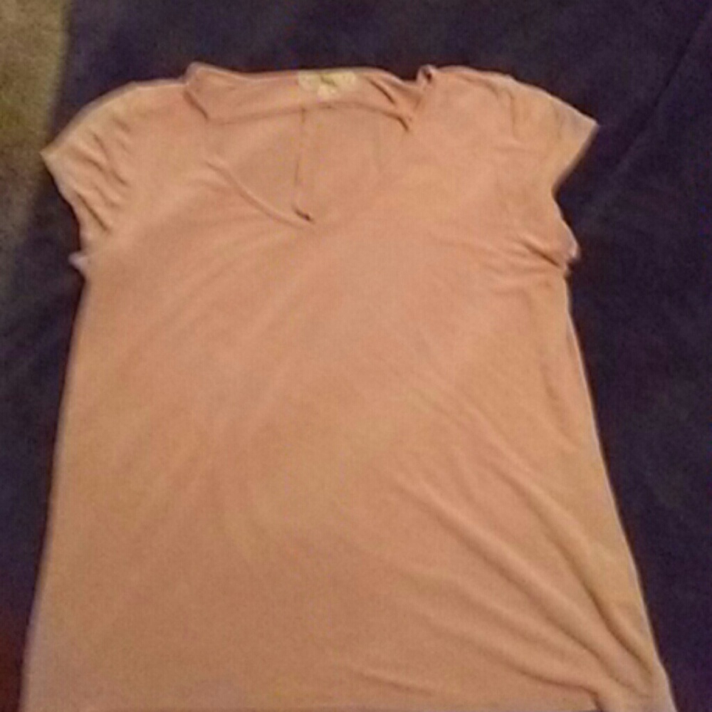 Pink strappy T
